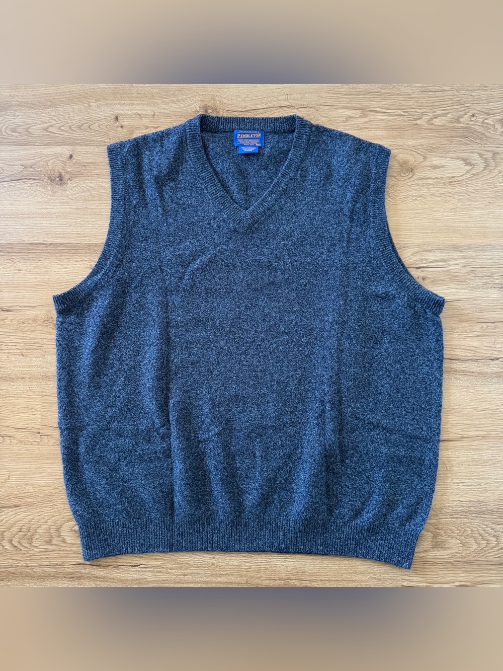 Pendleton Blue Heathered Sweater Vest Size XXL